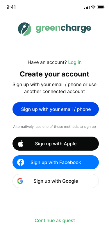 Create your account
